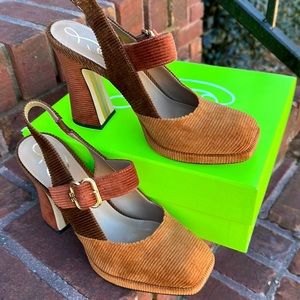 Sam Edelman Jildie Mary Jane heel 8.5 corduroy